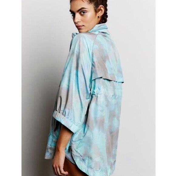Free People Movement Blue To Dye For Packable Jacket Size small - Picture 2 of 10